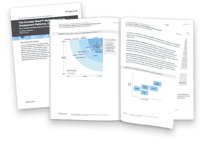 Mobile Low-Code Development Platforms, Download Forrester's Report